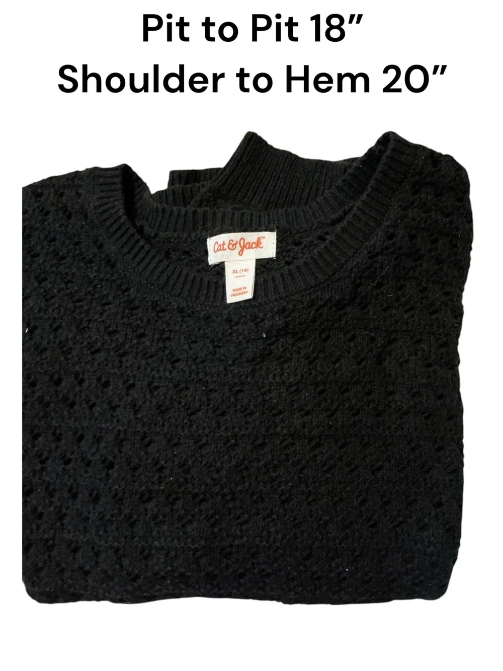 Unbranded Men's Black Knit Crewneck Sweater
